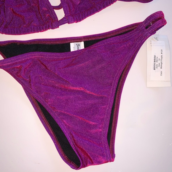 NWT 90s BISOU BISOU SHIMMERY PURPLE - Picture 4 of 8